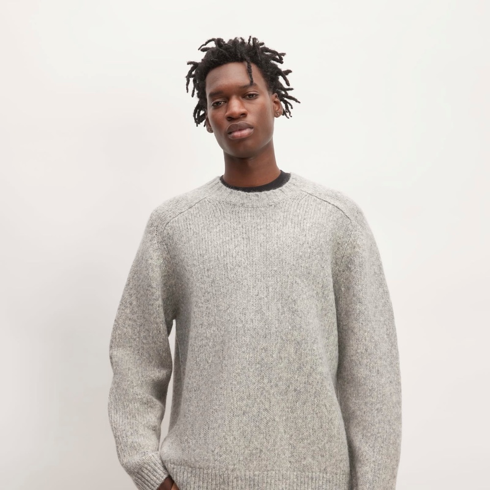Everlane The Cloud Crewneck Sweater Grey Base - Size XXL